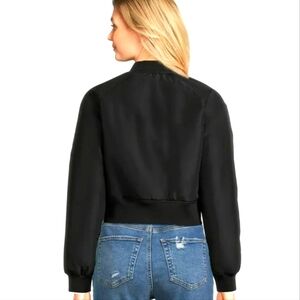 No Boundaries Juniors Cargo Bomber Jacket